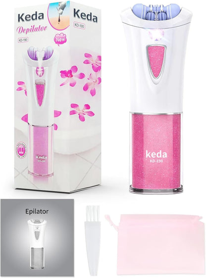 Depiladora Facial Mini Portátil Con Luz LED - Recargable, Para Rostro, Piernas Y Axilas