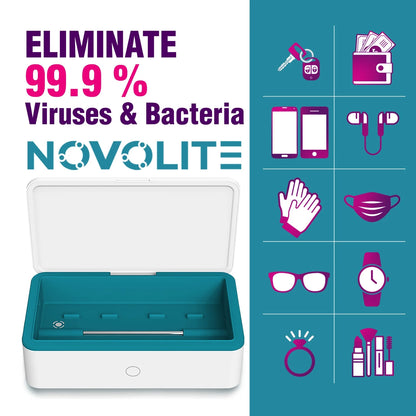 Esterilizador UV Para Móvil  2 En 1 Con Cargador Inalámbrico - Elimina El 99.9% De Gérmenes