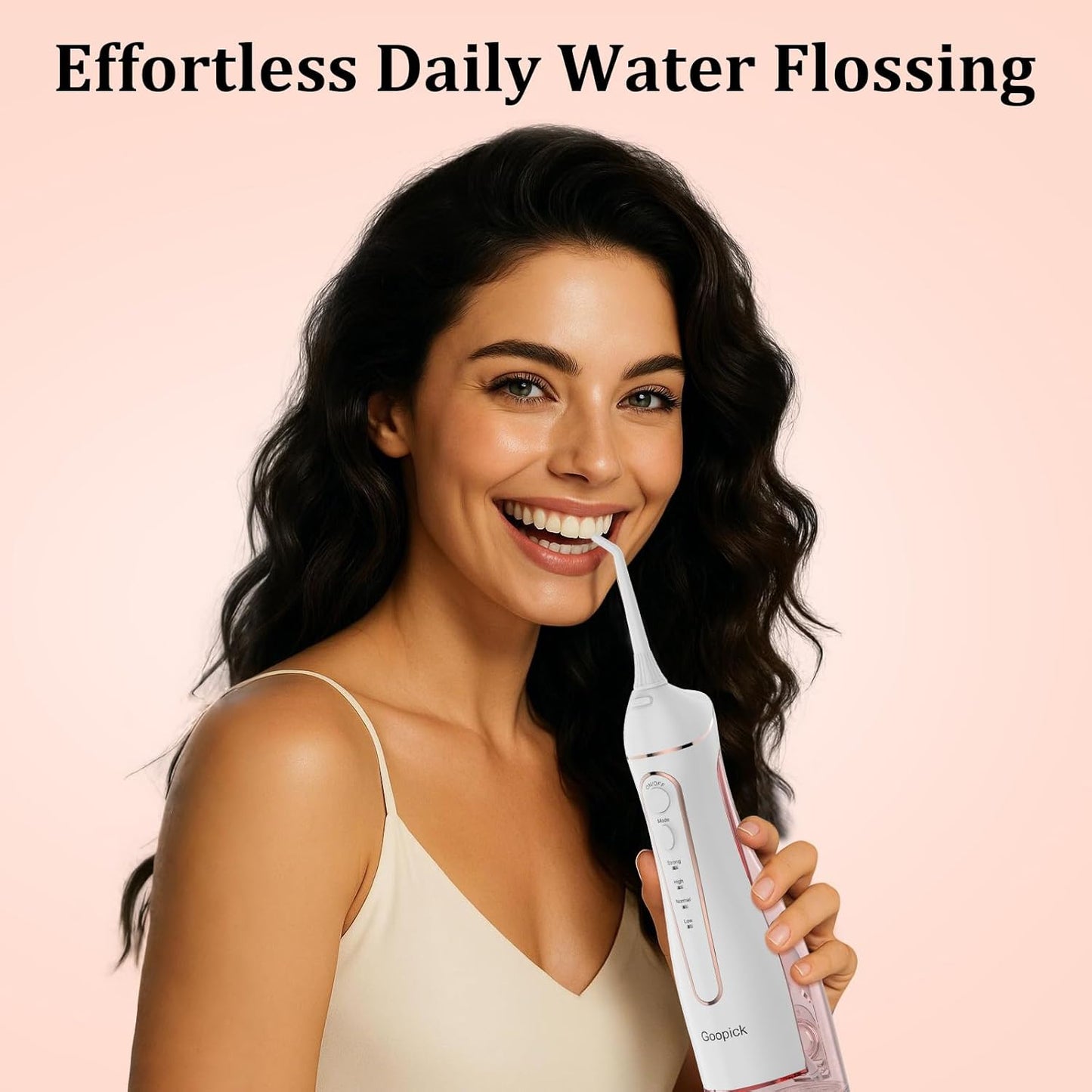 Irrigador Bucal Eléctrico Portátil Inalámbrico - Limpieza Dental Con Agua a Presión, Resistente Al Agua IPX7, Ideal Para Casa Y Viaje