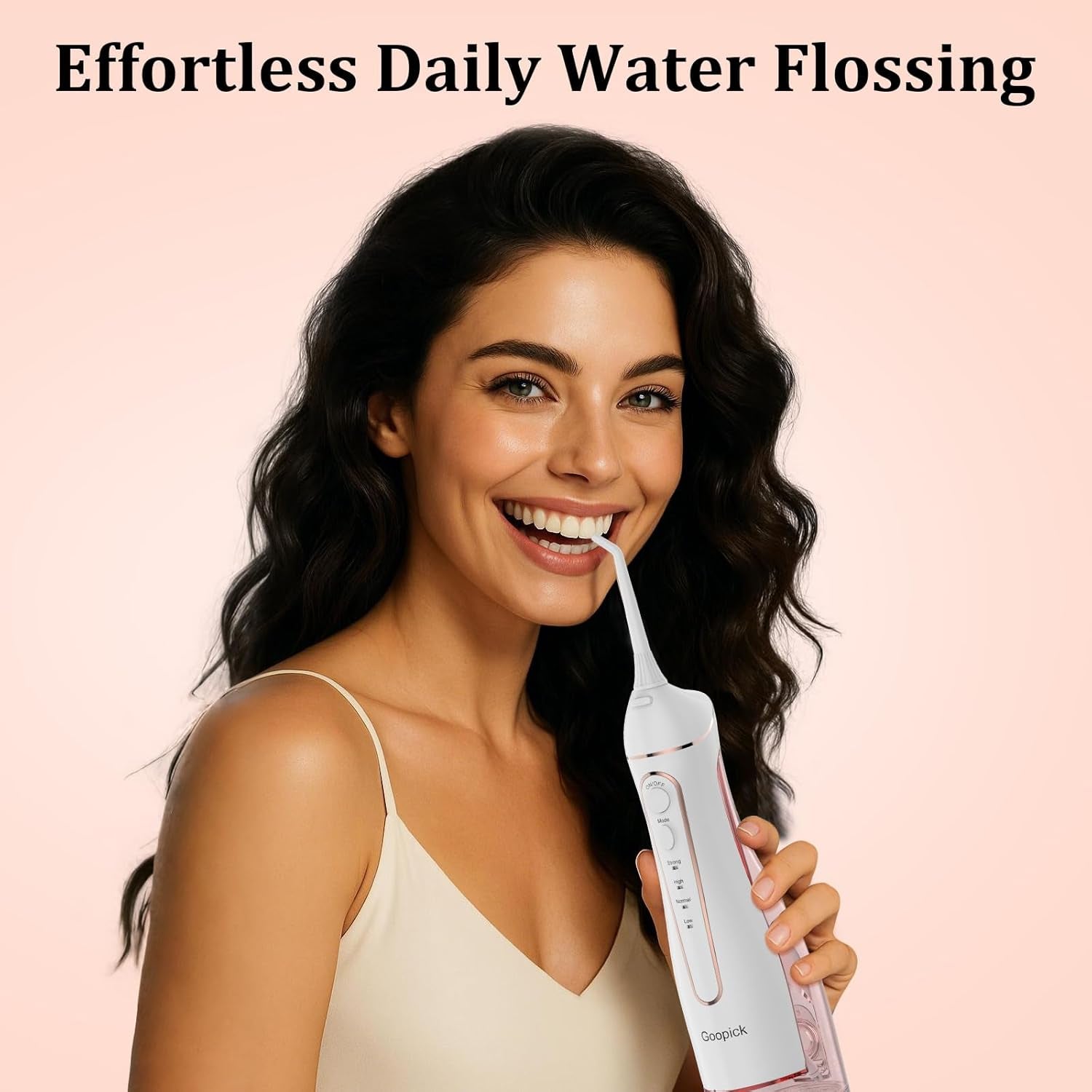 Irrigador Bucal Eléctrico Portátil Inalámbrico - Limpieza Dental Con Agua a Presión, Resistente Al Agua IPX7, Ideal Para Casa Y Viaje